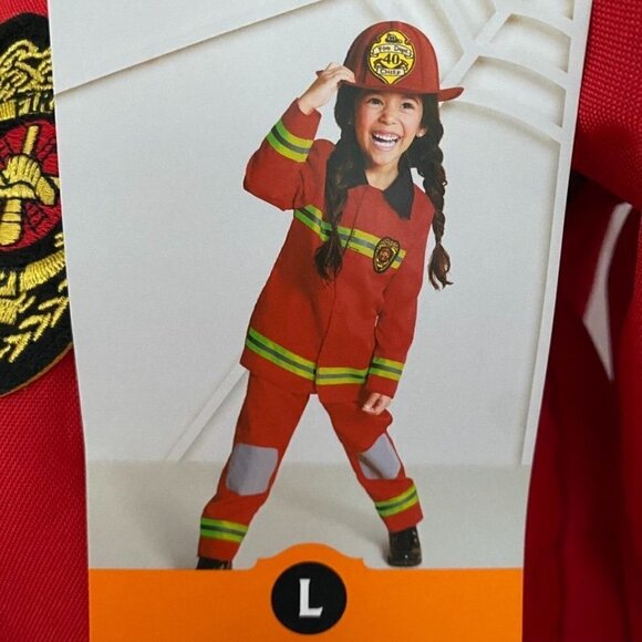 Target Hyde and Eek Kid's Firefighter Jacket Pants and Hat Sz Large 12-14 - Picture 8 of 8